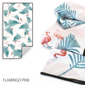 ワッフルタオル FLAMINGOPINK 海 プール マイクロファイバー ひんやり 夏グッズ おしゃれの商品画像