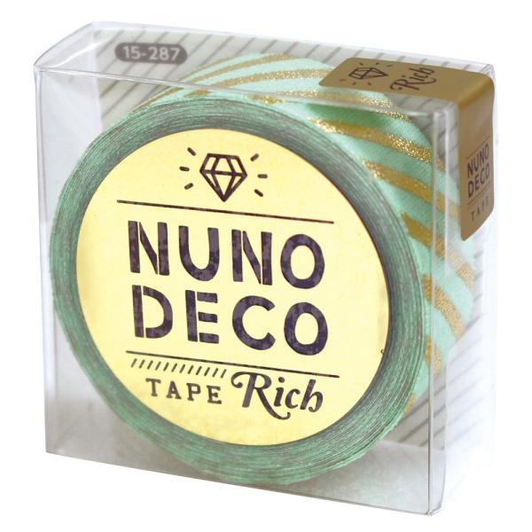 NUNODECO リッチストライプ グリーン 　ゆうパケット [M便 1/35]