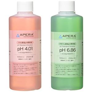 APERA pH標準液セット 色付き校正液 pH4.01/6.86各250ml｜airousugiol