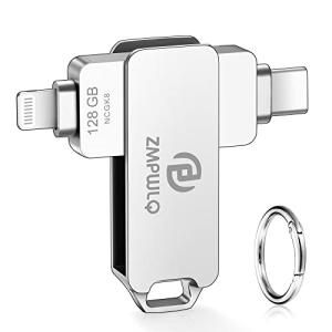 [Apple MFi認証] iPhone USBメモリー128GB iPhoneフラッシュドライブ [2 in1 LightningコネクタとUSの商品画像