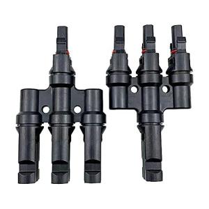 Y/T/型並列 mc4 コネクタ 分岐 ソーラーパネル コネクター 並列mc4コネクター MMF+FFM ペア 3個 1セット UV耐久 防水