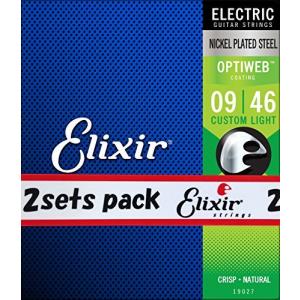 Elixir エリクサー エレキギター弦 OPTIWEB Custom Light .009-.046 #19027 2個セット 【国内正規品】の商品画像