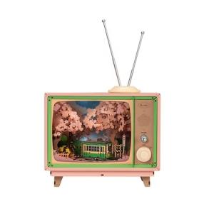 ROBOTIME　旅する桜電車【AMT02】Rolife　3Dウッドパズル　ミュージックドリーマー（組立キット）（日本正規品）