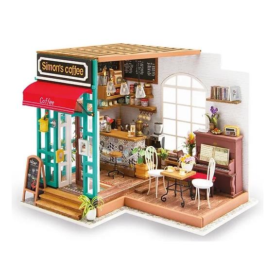 ROBOTIME　カフェタイム【DG109】Rolife　DIYミニチュアハウス（組立キット）（日本...