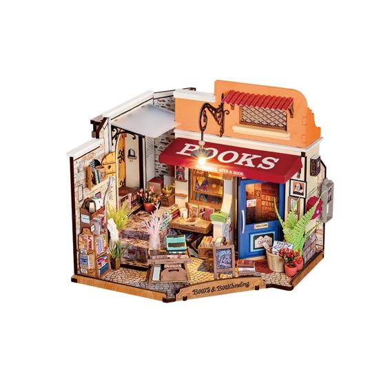 ROBOTIME　コーナーブックストア【DG164】Rolife　DIYミニチュアハウス（組立キット...