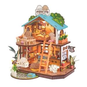 ROBOTIME　Puppy&apos;s Cozy Villa【DG169】Rolife　DIYミニチュアハ...