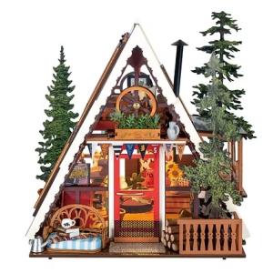 ROBOTIME　A-Frame Cabin【DG181】Rolife　DIYミニチュアハウス（組立...