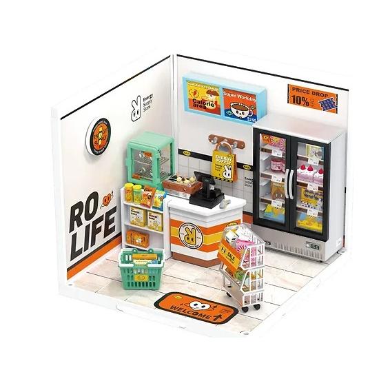 ROBOTIME　コンビニエンスストア【DW002】Rolife　スーパークリエイターシリーズ（組立...