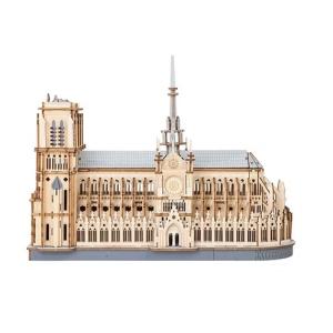 【6,000円以上で送料無料対象商品】ROBOTIME　Paris Cathedral【TG511】Rolife　3Dウッドパズル（組立キット）（英語版製品）