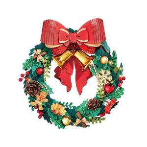 ROBOTIME　クリスマスリース【TGL04】Rolife　3Dウッドパズル（組立キット）（日本正...