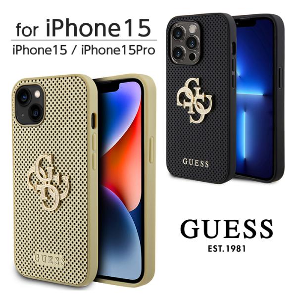 iPhone 15 Pro ケース GUESS iPhone15 iPhone15Pro カバー レ...