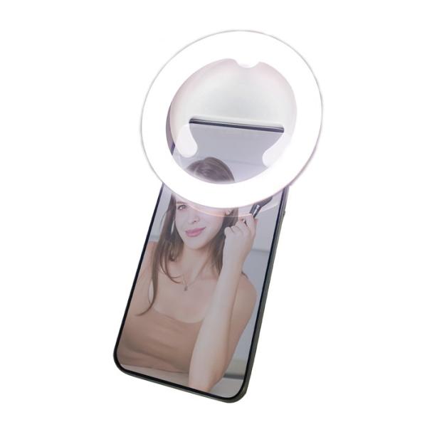 自撮りライト リングライト スマホ クリップ式 持ち運び 自撮り ライト リング LED セルフィー...