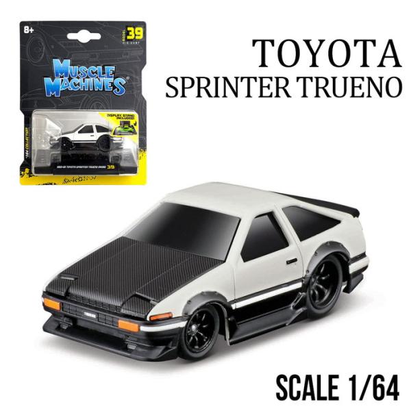1/64 1983-85 トヨタ スプリンタートレノ(AE86) (ホワイト/ブラック)