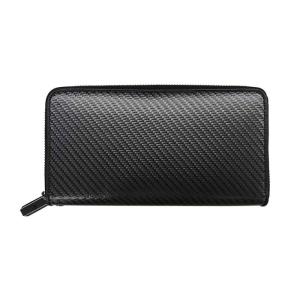 FRUH フリュー リアルカーボン ラウンドジップ ウォレット ‐長財布