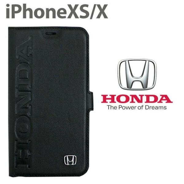 iPhoneXS ケース ホンダ Honda iPhoneX ケース 本革 手帳型ケース アイフォン...