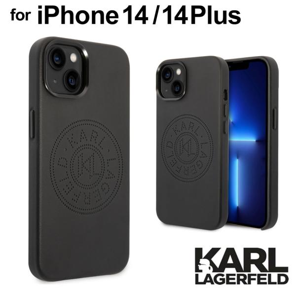iPhone14 ケース 背面 iPhone14Plus カールラガーフェルド アイフォン iPho...