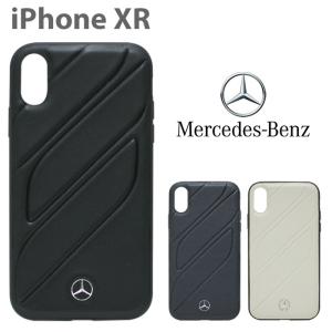 iPhoneXR ケース ハードケース メルセデスベンツ アイフォンケース 本革 ブラック ネイビー ベージュ ブランド メンズ Mercedes Benz｜airs