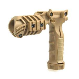 マルチパーパスフラッシュライトマウントQDグリップ (FDE)　DYTAC製｜airsoftclub