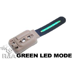 HEL-STAR 5 ヘルメット用 LEDライト GREEN/DE  FMA製