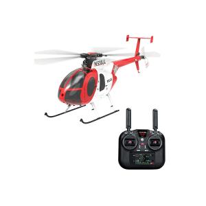 【TIMESALE】YuXiang F119S-R/W F119S MD500 GPS ヘリコプター RTF - レッド/ホワイト