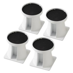 洗濯機置台 高さ10cm ホワイト 4個組 SRO-10 tw 洗濯機台 置き台 嵩上げ 洗濯機下 スタンド 高さ調整の商品画像