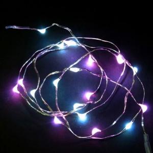 屋内用LEDジュエリーライト20球 白ピンク (電池式) JE20WPの商品画像