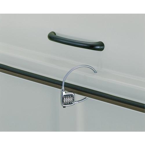 法人宛専用/オプション ジャンボステーション用 カギ(ワイヤー錠)付き加工(本体別売) ゴミ箱本体は...