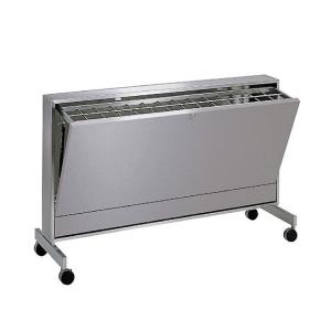 スタッキング傘立て D2S 28〜56本用 W120×D43.8×H76.3cm UB2781280 スタッキング可能 ステンレス製フレーム 業務用傘立て 鍵なし オフィスビル テラモト