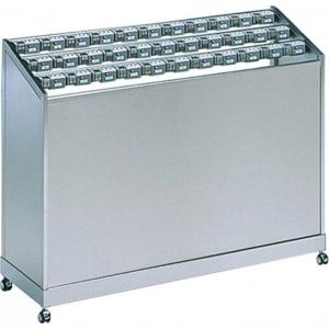 アンブラーPCX 33S(33本立) W123.5xD40xH94cm YA-73L-SA マスターキー付き キャスター付き 説明パネル付き 鍵番号変更可 ステンレス製 山崎産業