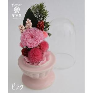 ガラスドーム花器 仏花 ミニサイズ プリザーブ...の詳細画像5