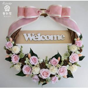 ピンクのバラをたくさん使い 大人っぽいピンクの仕...の商品画像