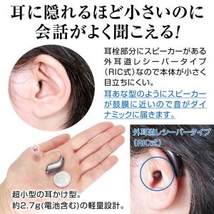 補聴器 耳かけ型 両耳用 外耳道 アクトス 中...の詳細画像2