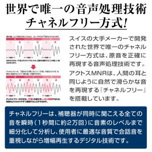 補聴器 耳かけ型 両耳用 外耳道 アクトス 中...の詳細画像3