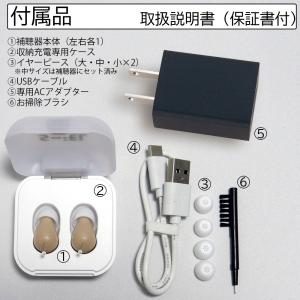 耳あな型補聴器 充電式 ワイヤレス ハッキリさ...の詳細画像4