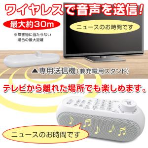 リモコン付き手元TVスピーカー ワイヤレス 充...の詳細画像2