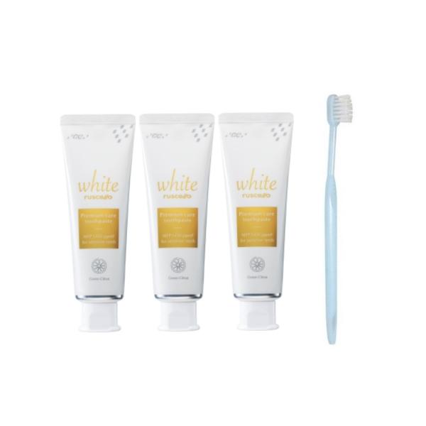 GC ルシェロ歯みがきペースト ホワイトプレミアムケア 100g × 3本 + 歯科医院取り扱い 歯...