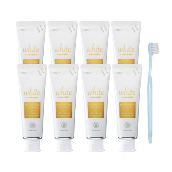 GC ルシェロ歯みがきペースト ホワイトプレミアムケア 100g × 8本 + 歯科医院取り扱い 歯...
