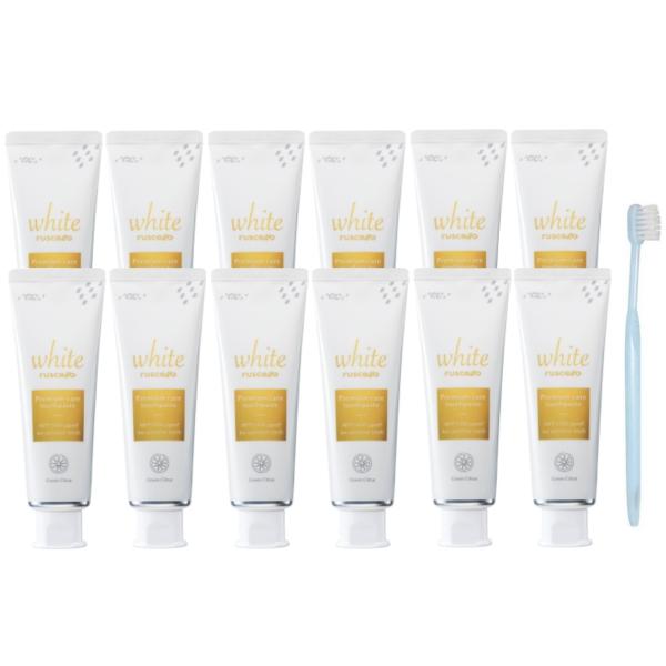 GC ルシェロ歯みがきペースト ホワイトプレミアムケア 100g × 12本 + 歯科医院取り扱い ...