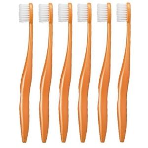 オーラルケア ライカブル ミニ mini歯ブラシ 6本 (オレンジ)