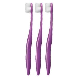 オーラルケア ライカブル ミニ mini歯ブラシ 3本 (パープル)