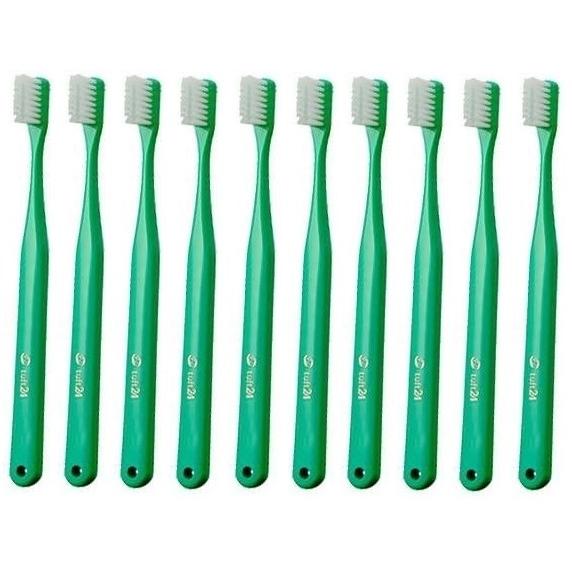 オーラルケア タフト24 タフト24 S (ソフト) グリーン【10本セット】 キャップ無
