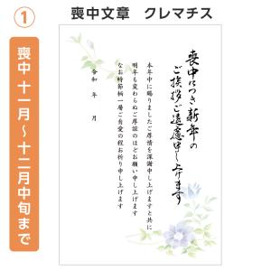 喪中 寒中見舞い 文章印刷済み 20枚 年賀状...の詳細画像2