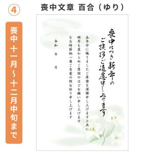 喪中 寒中見舞い 文章印刷済み 20枚 年賀状...の詳細画像5