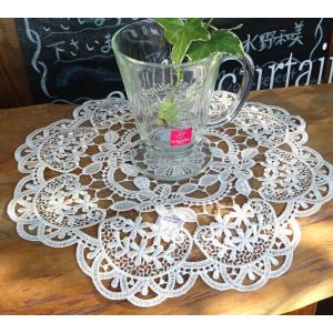 ドイリー   とっても 可愛い 丸い カップソーサー に