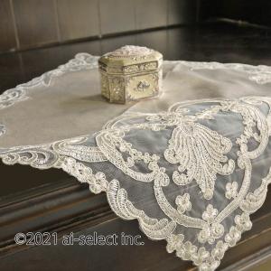 送料無料レース】ドイリー 40×40cm イタリアンレース ロココ レース