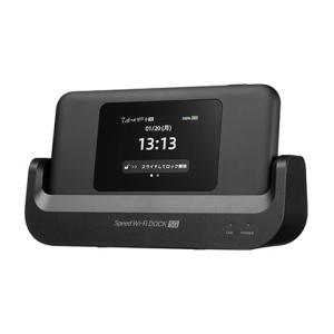 Speed Wi-Fi DOCK 5G 01/UQ Wi-Fモバイル ルーター （ブラック） - 最