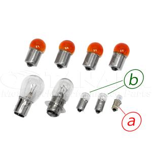 スーパーカブC50/70カブ90用12V電球セット クリアウインカー電球