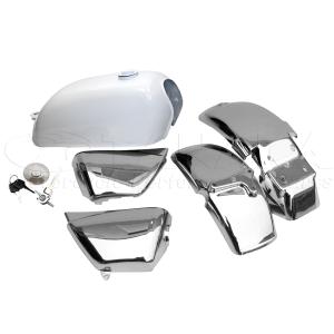Honda エイプ　バイクタンク サイドカバー　フェンダー　セット　値引き 予約販売 次回 9月下旬入荷予定】エイプ（APE）用 レッドタンク・前後