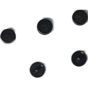 学生服用裏ボタン5個セット・黒プラスチックチェ...の詳細画像1
