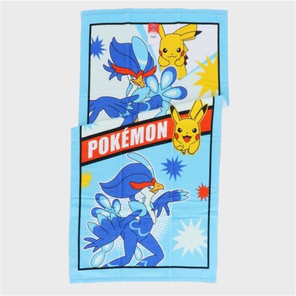 ポケモンバスタオル■ピカチュウ×ウェーニバル■約60×120cmタグ付き綿100%吸水